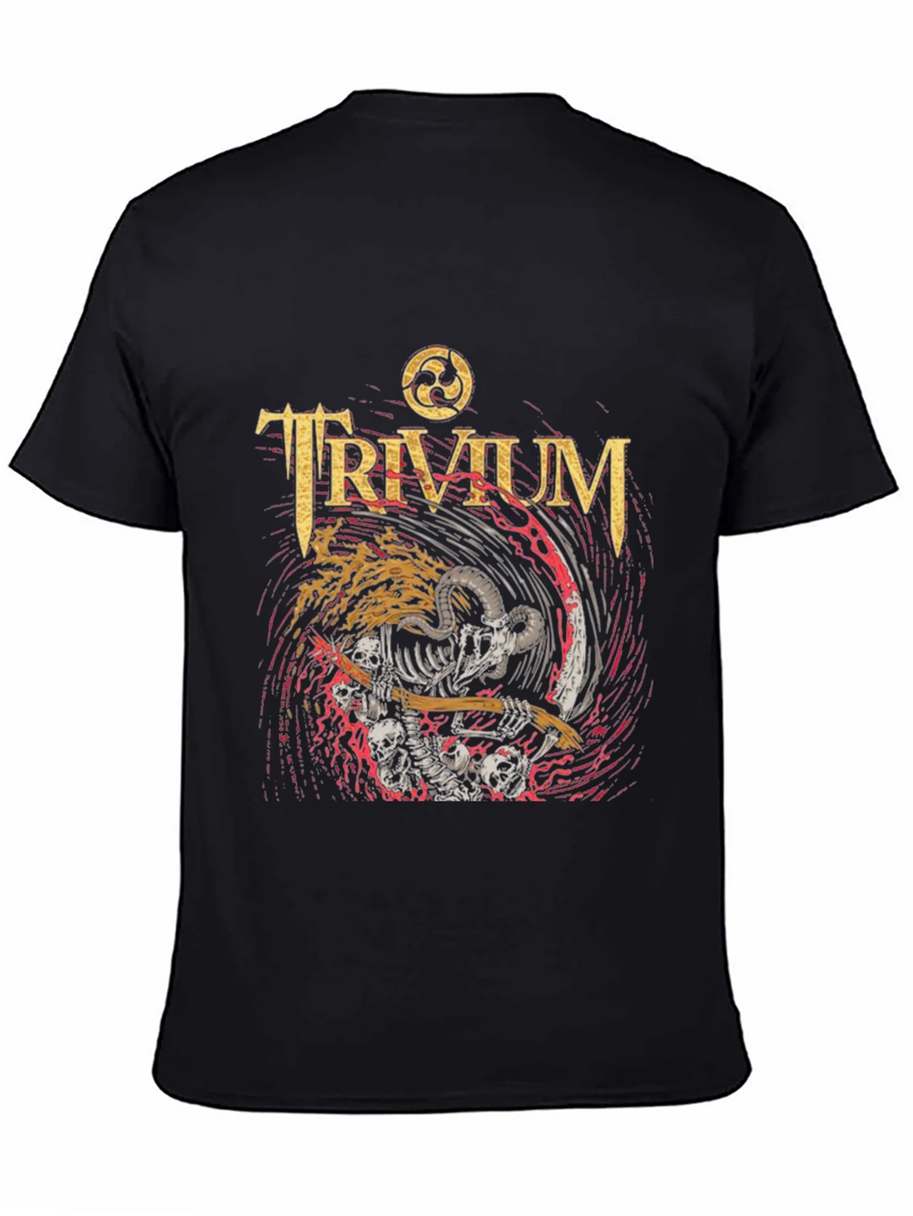 Trivium Band Tee - Skeleton Grim Reaper Rock T-Shirt product image 4