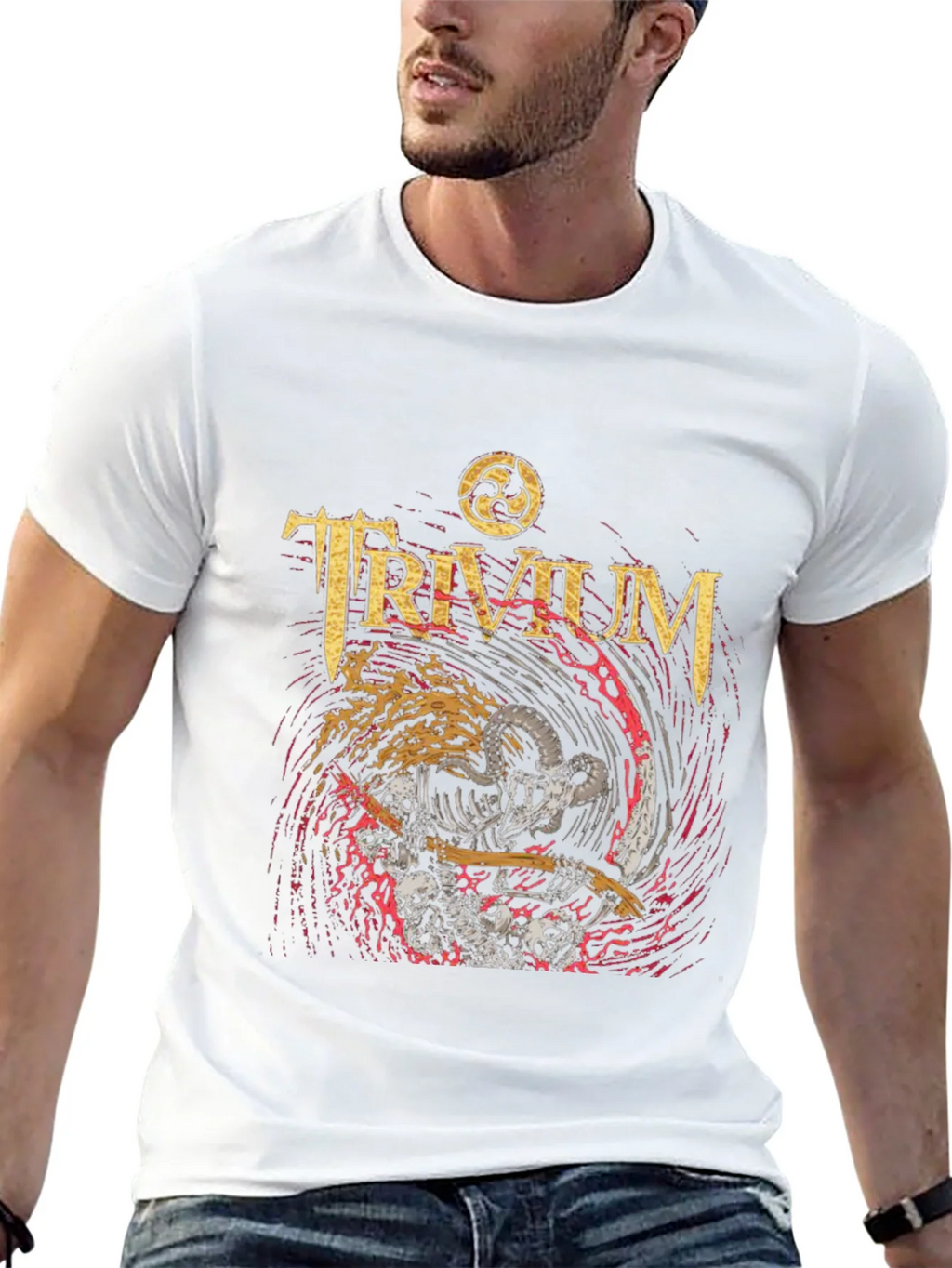 Trivium Band Tee - Skeleton Grim Reaper Rock T-Shirt product image 12