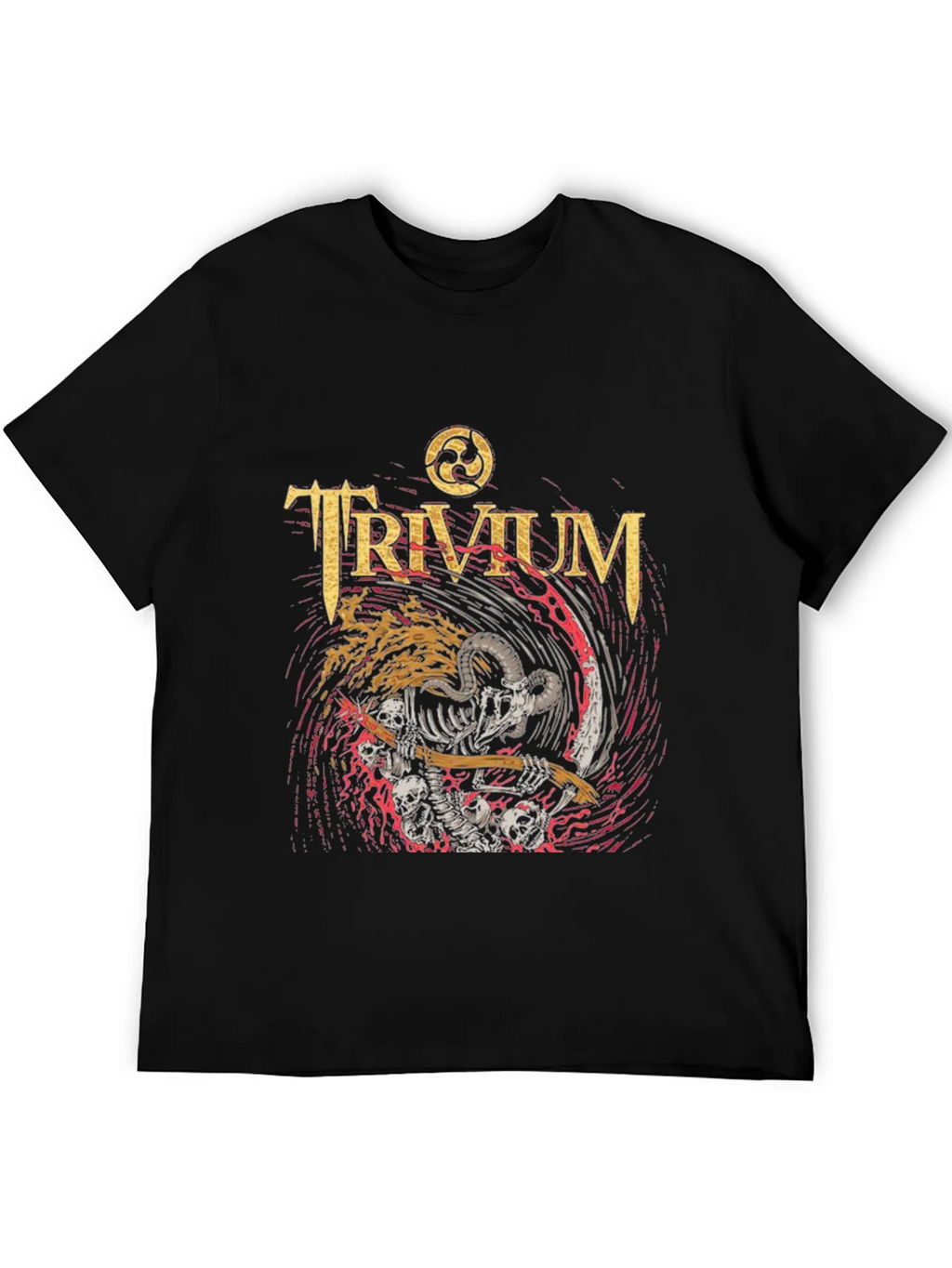 Trivium Band Tee - Skeleton Grim Reaper Rock T-Shirt product image 5