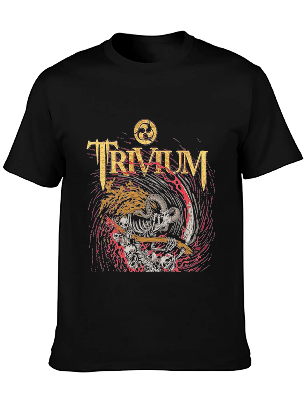 Trivium Band Tee - Skeleton Grim Reaper Rock T-Shirt product image 3