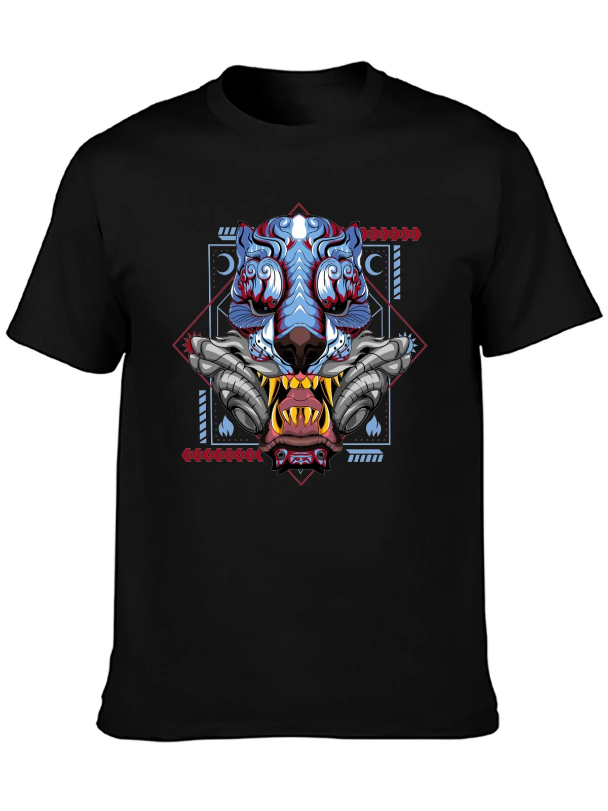 Cyberpunk Tiger Graphic Tee - Unique Style product image 3