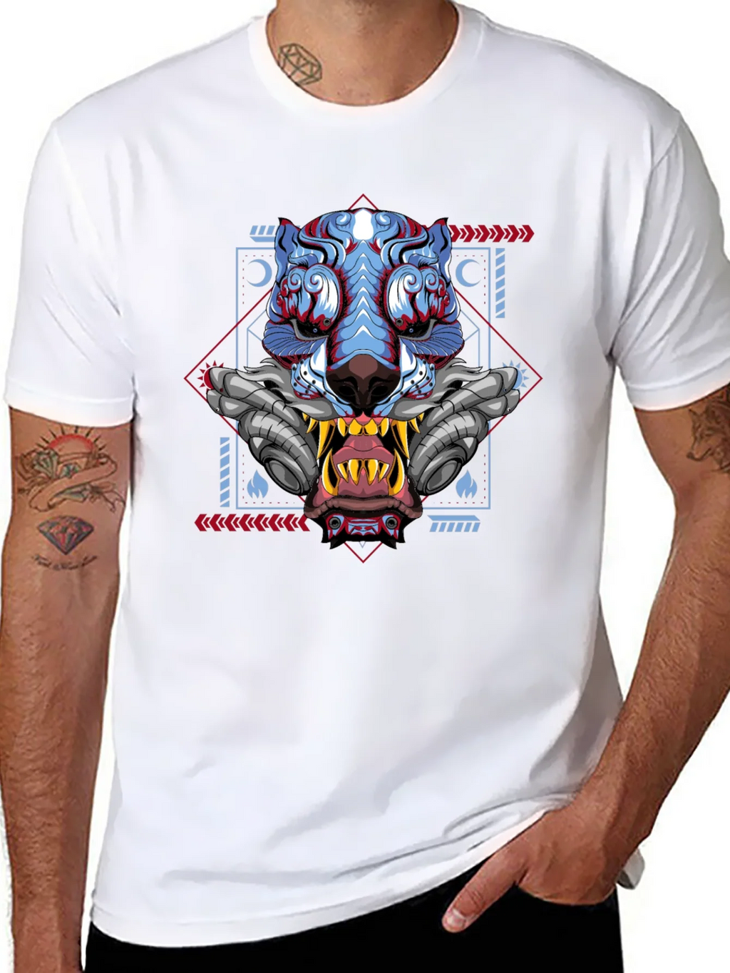Cyberpunk Tiger Graphic Tee - Unique Style product image 7