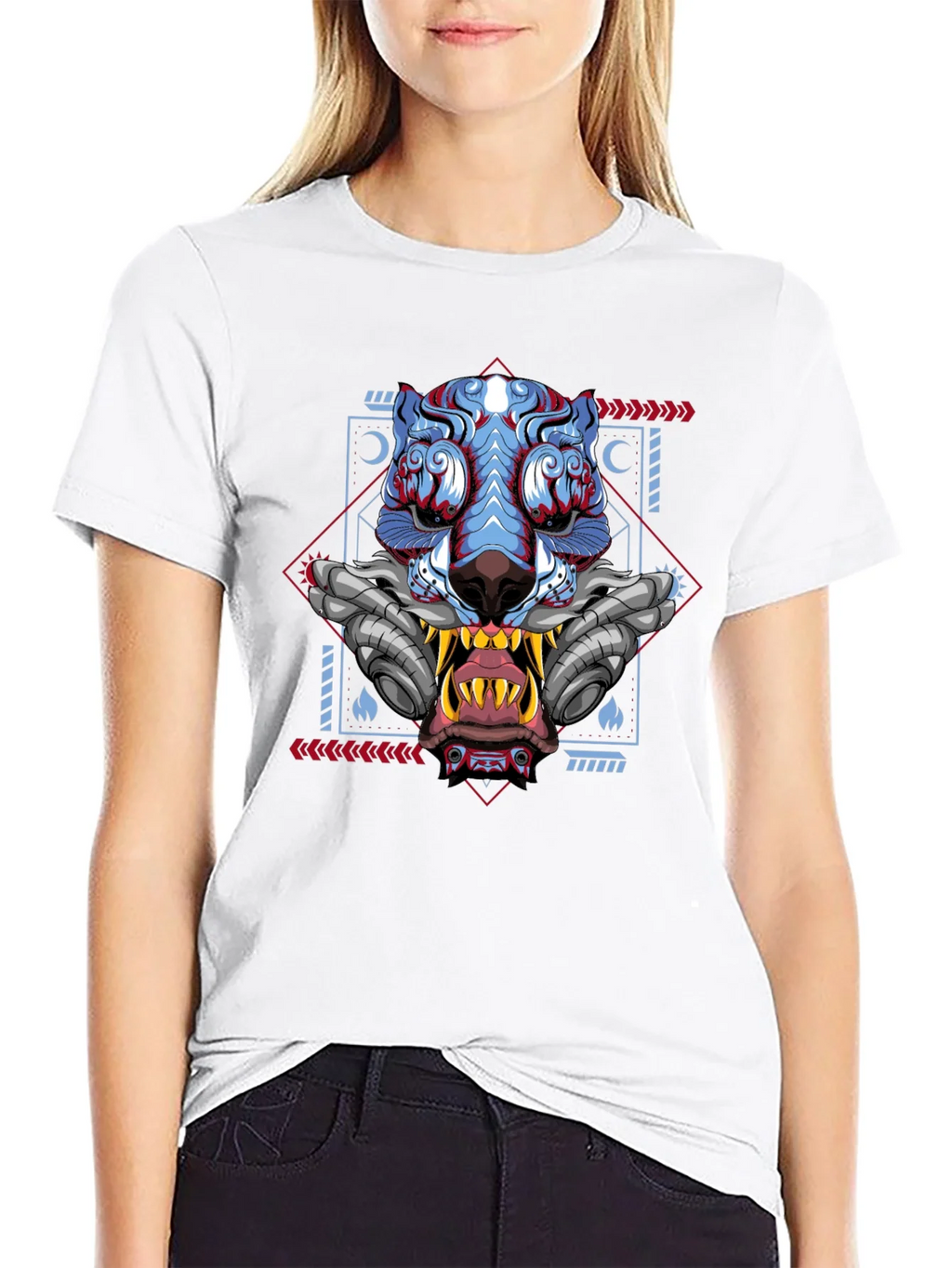 Cyberpunk Tiger Graphic Tee - Unique Style product image 8