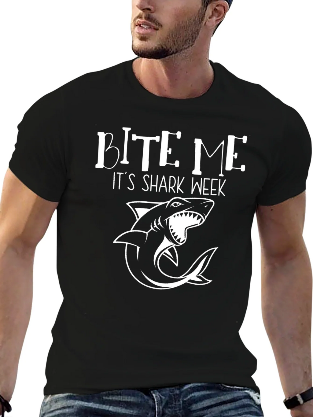 Bite Me Its Shark Week - Graphic T-Shirt product image 2