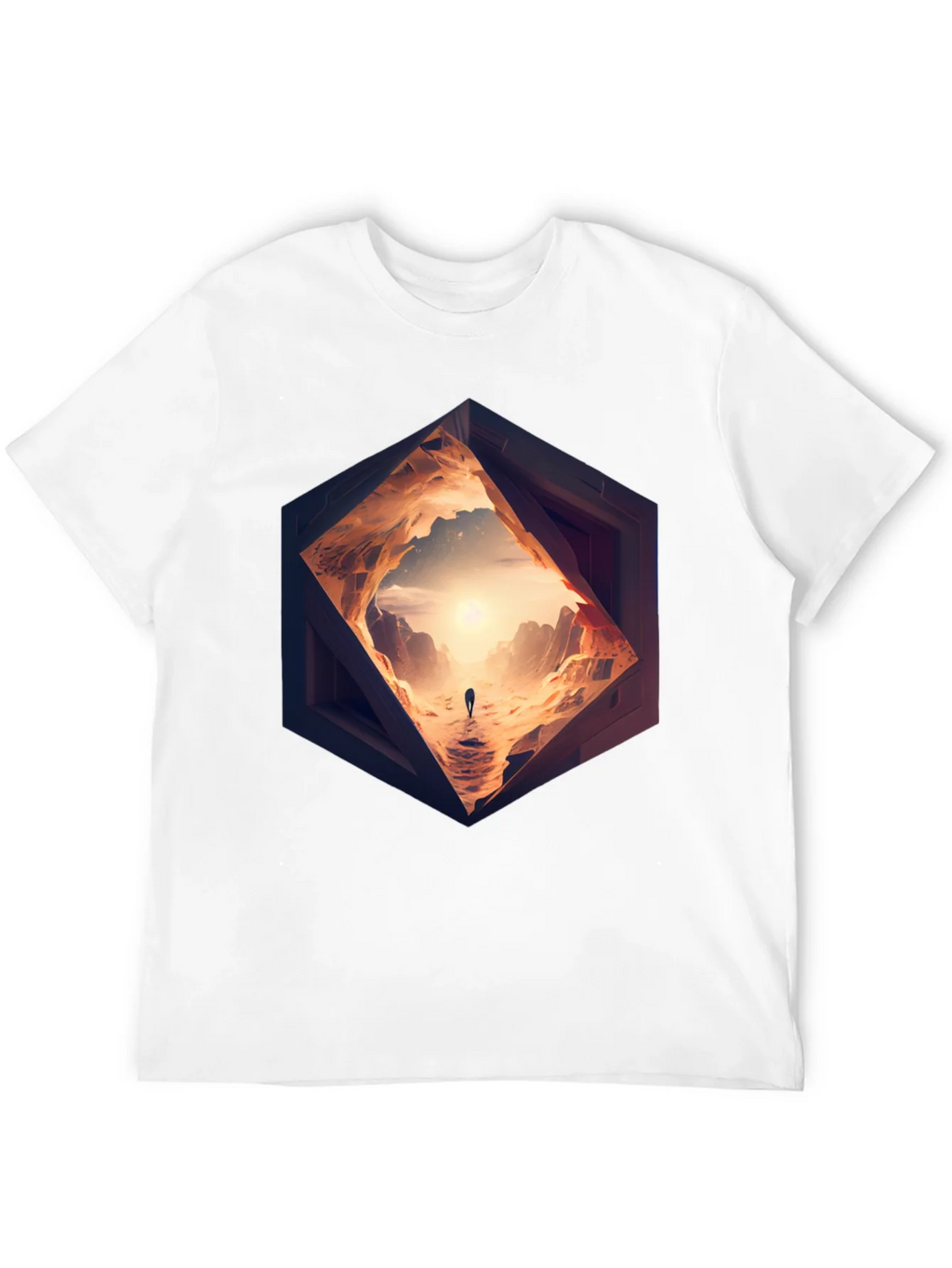 Abstract Desert Portal Graphic Tee product image 3