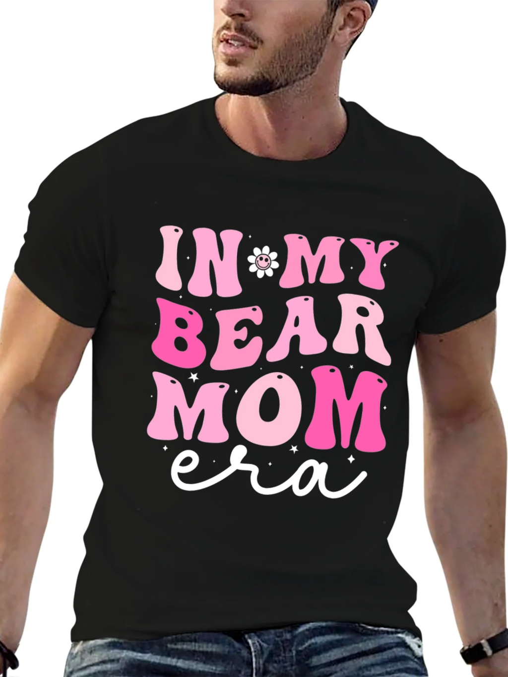 In My Bear Mom Era Black Graphic Tee product image 2