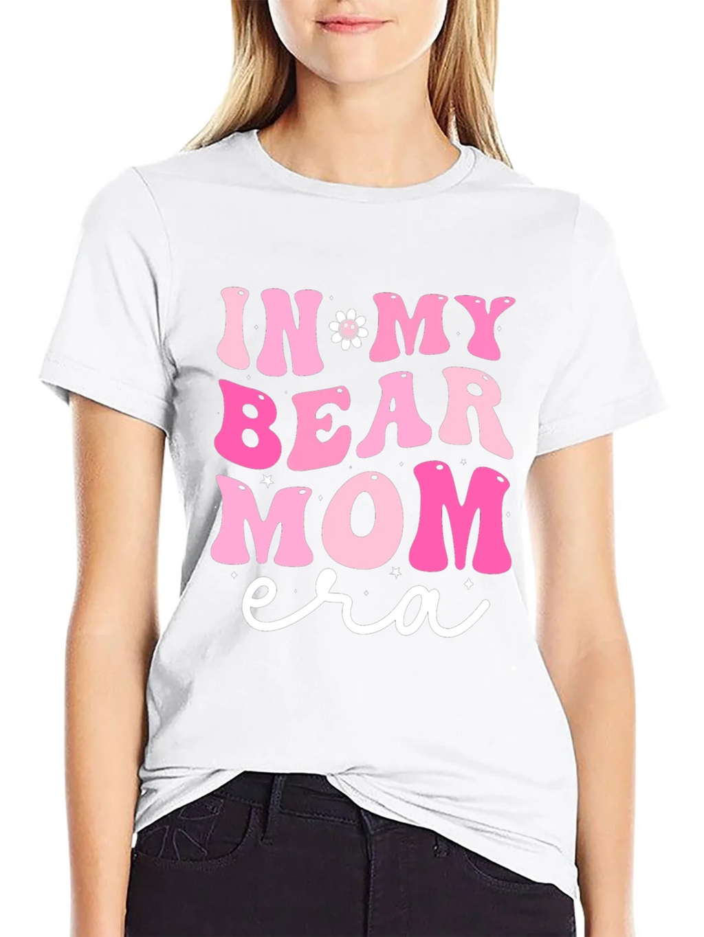 In My Bear Mom Era Black Graphic Tee product image 4
