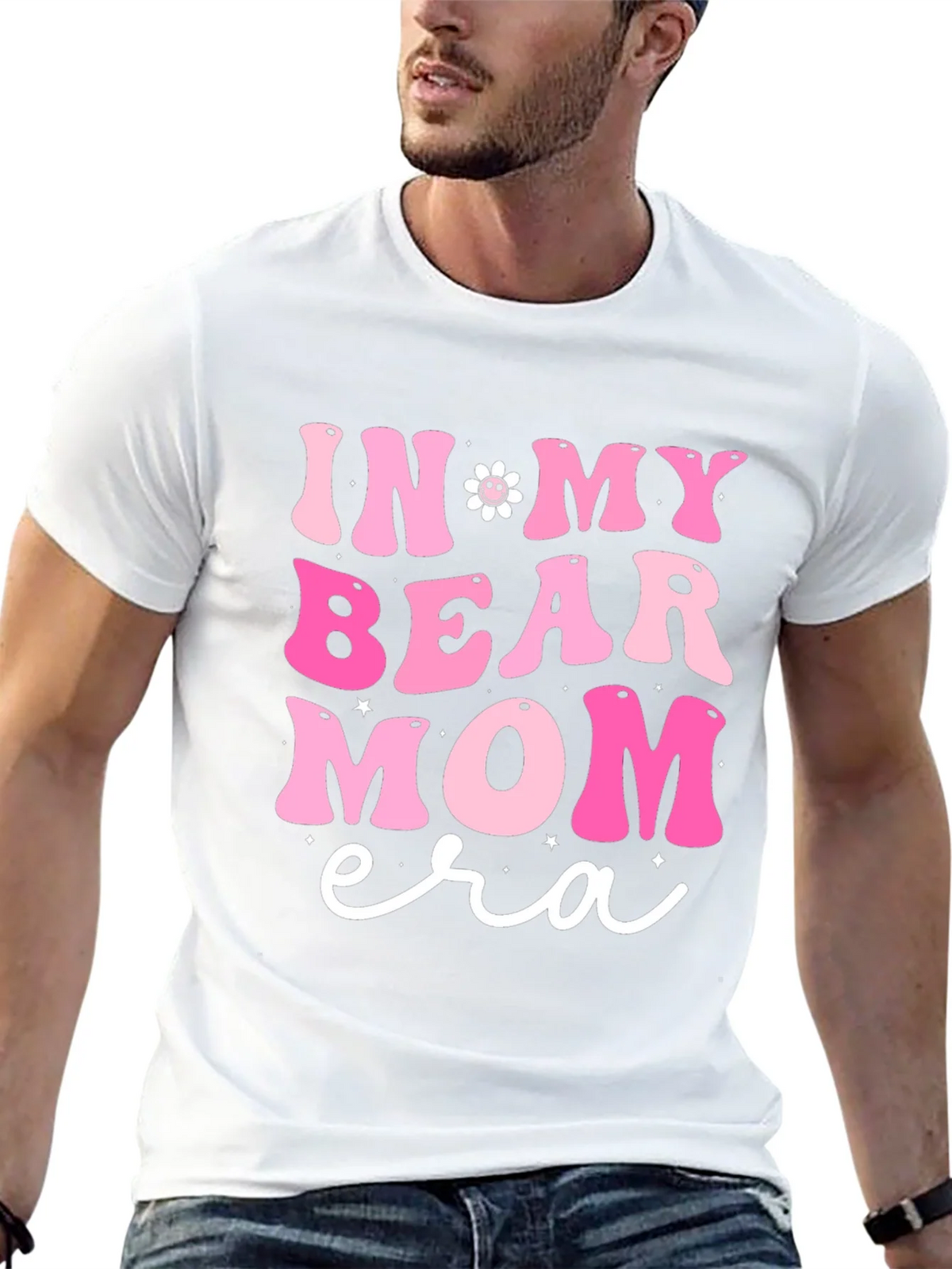 In My Bear Mom Era Black Graphic Tee product image 7