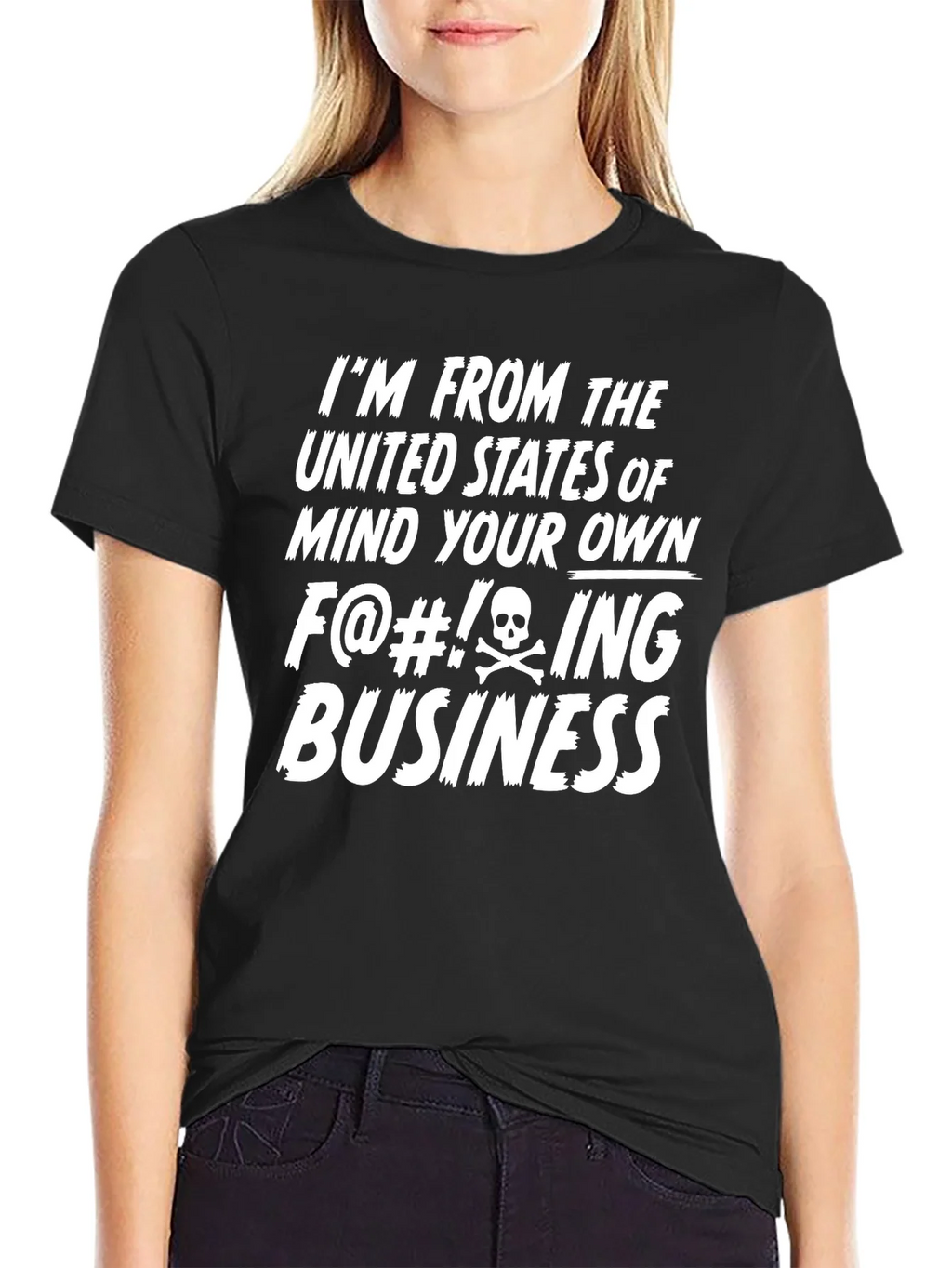 Mind Your Own Business Funny Novelty T-Shirt product image 2