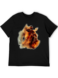 Fiery Motocross Rider Graphic Tee product image 1