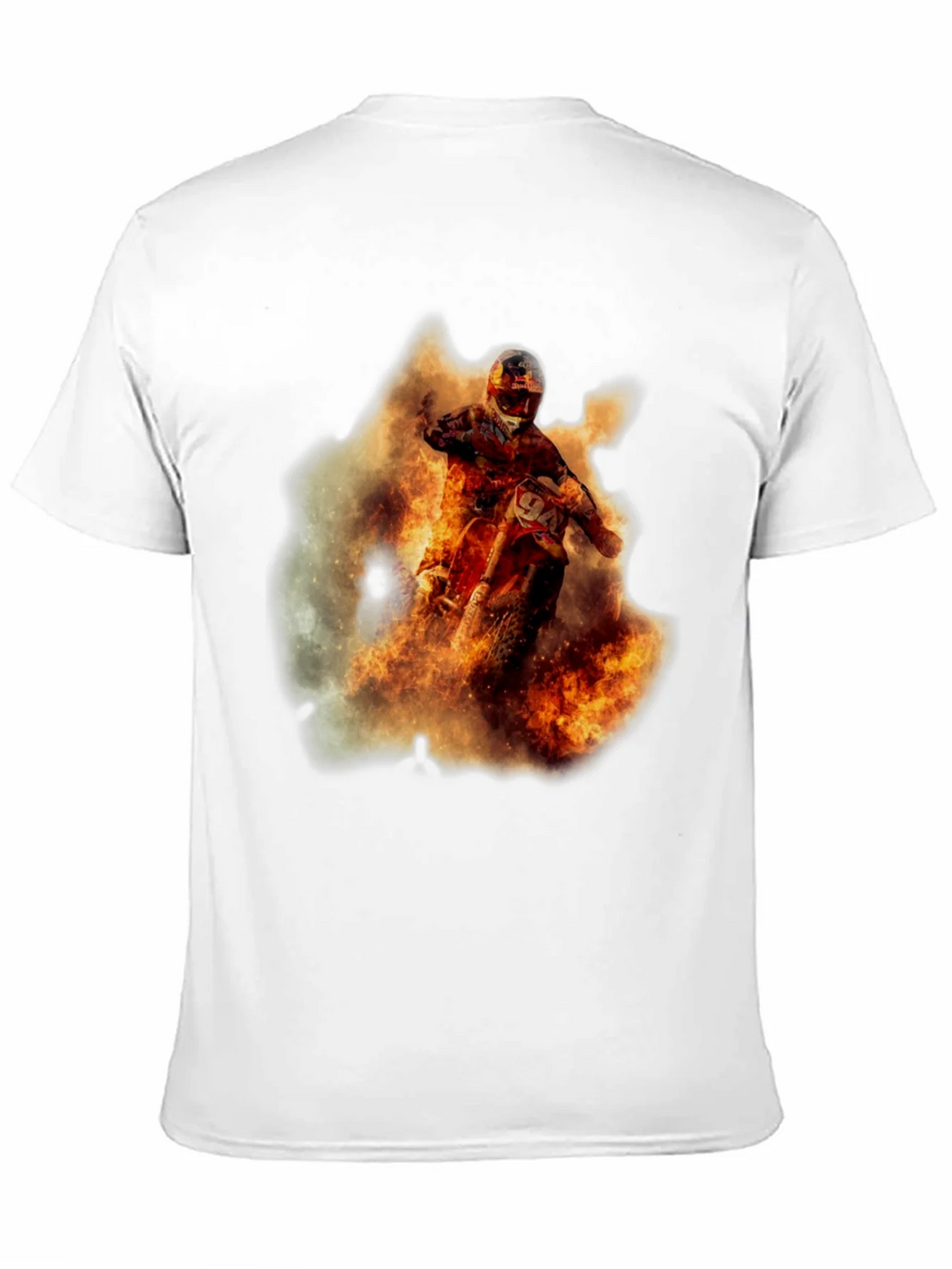 Fiery Motocross Rider Graphic Tee product image 3