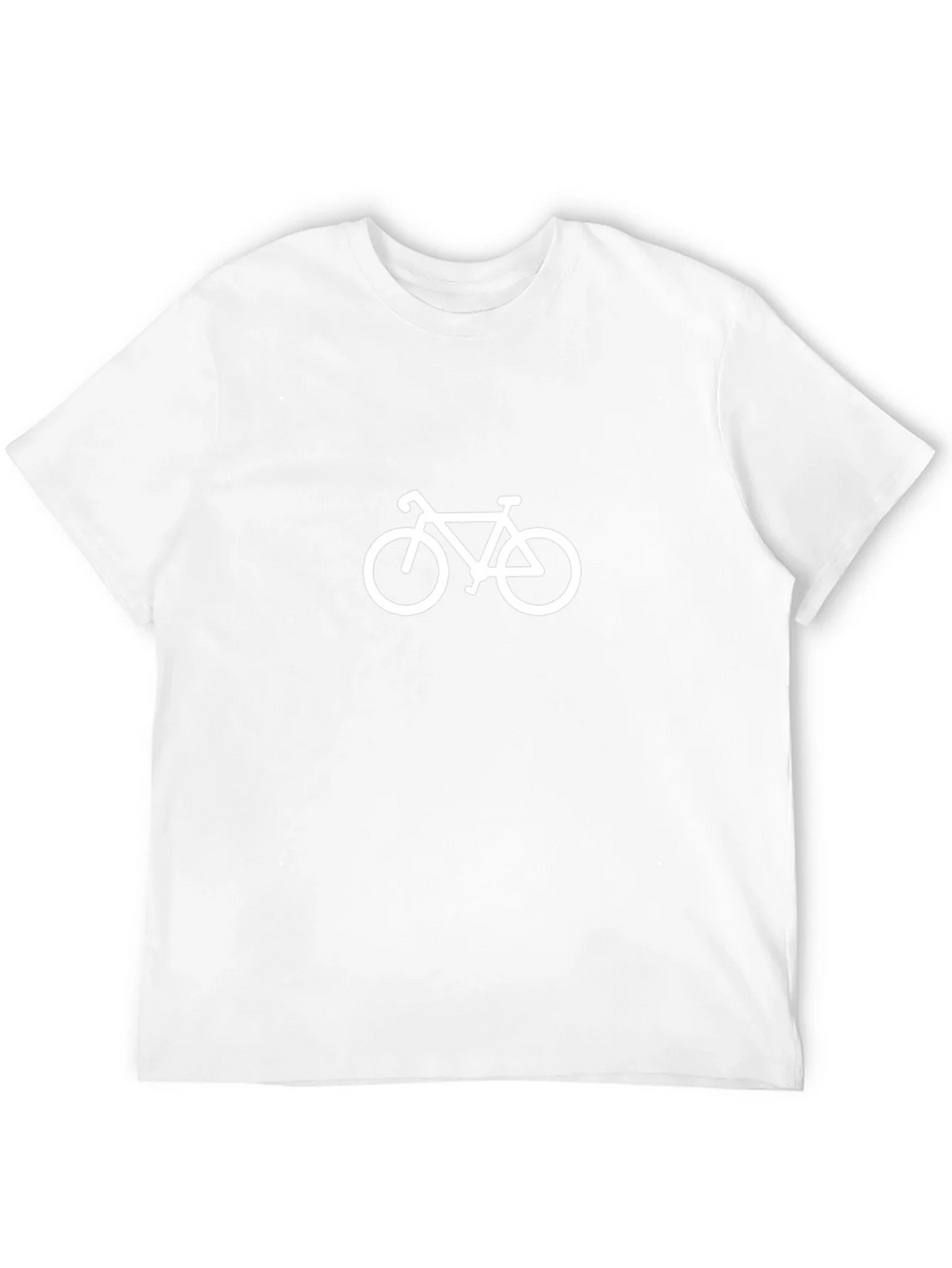 Mens Black T-Shirt with White Bike Graphic product image 9