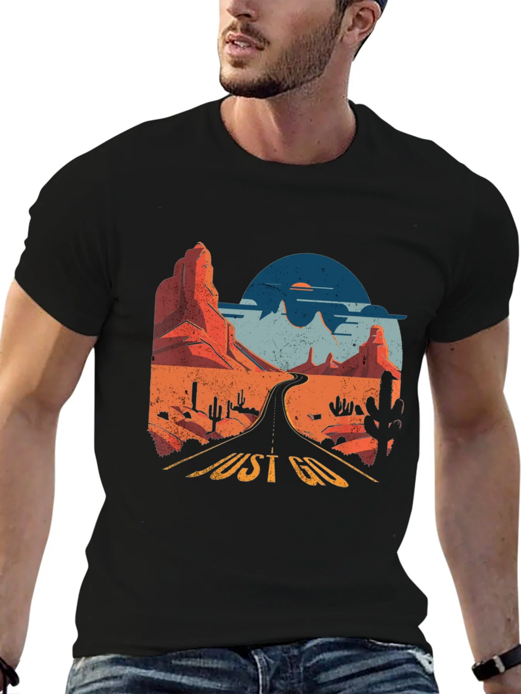 Just Go Graphic Tee - Desert Road Trip T-Shirt product image 6