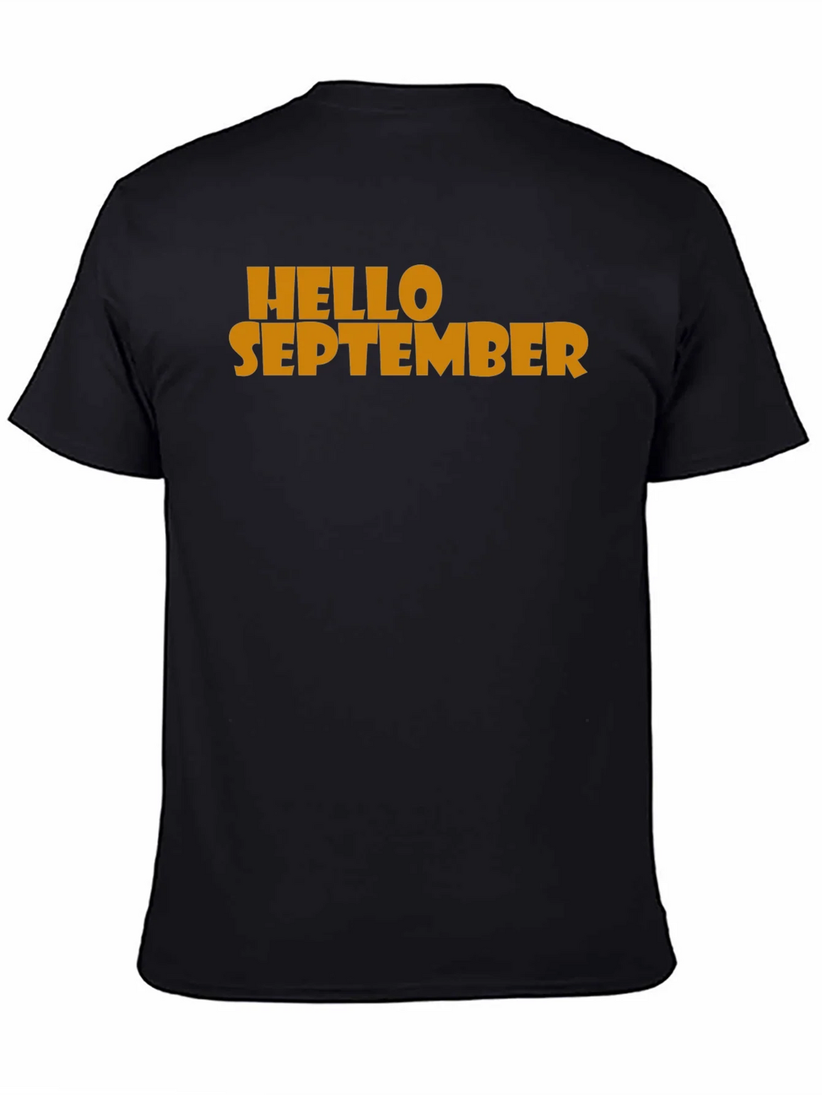 Hello September Graphic Tee - Mens Black T-Shirt product image 4