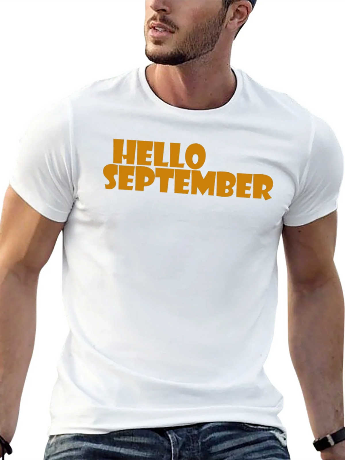Hello September Graphic Tee - Mens Black T-Shirt product image 12