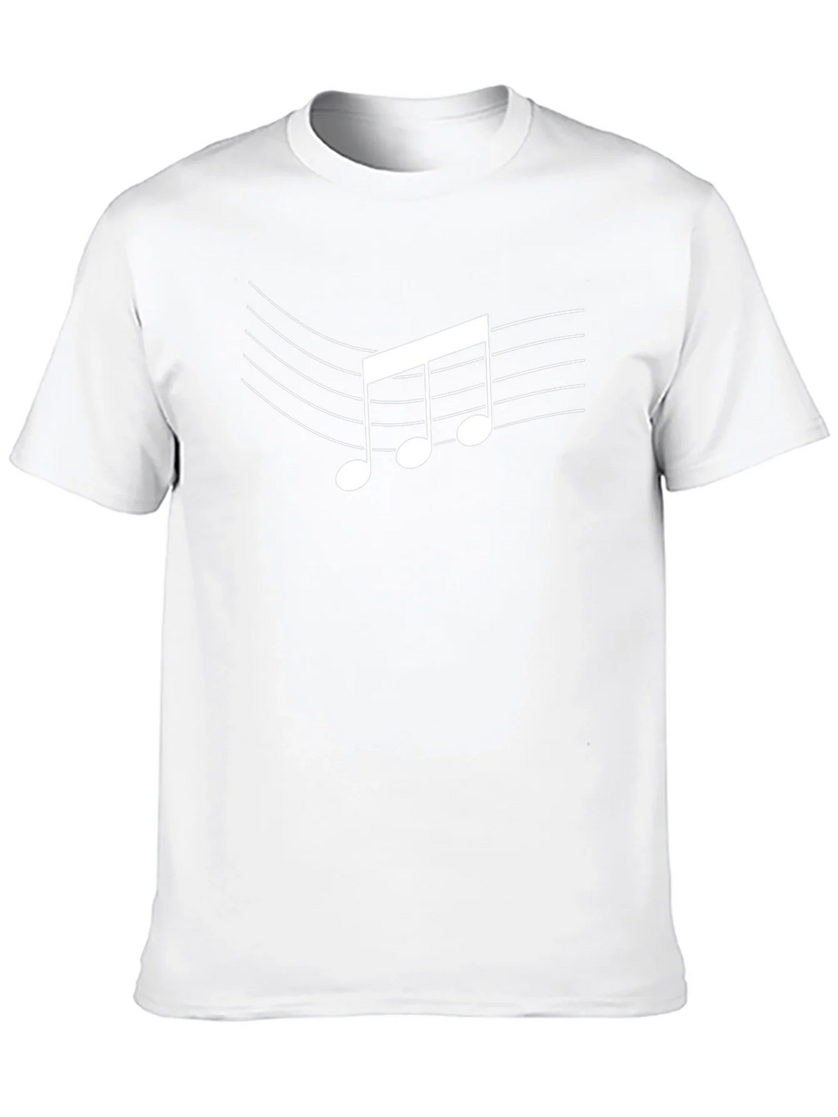 Music Note Graphic Black T-Shirt - Casual Style product image 9