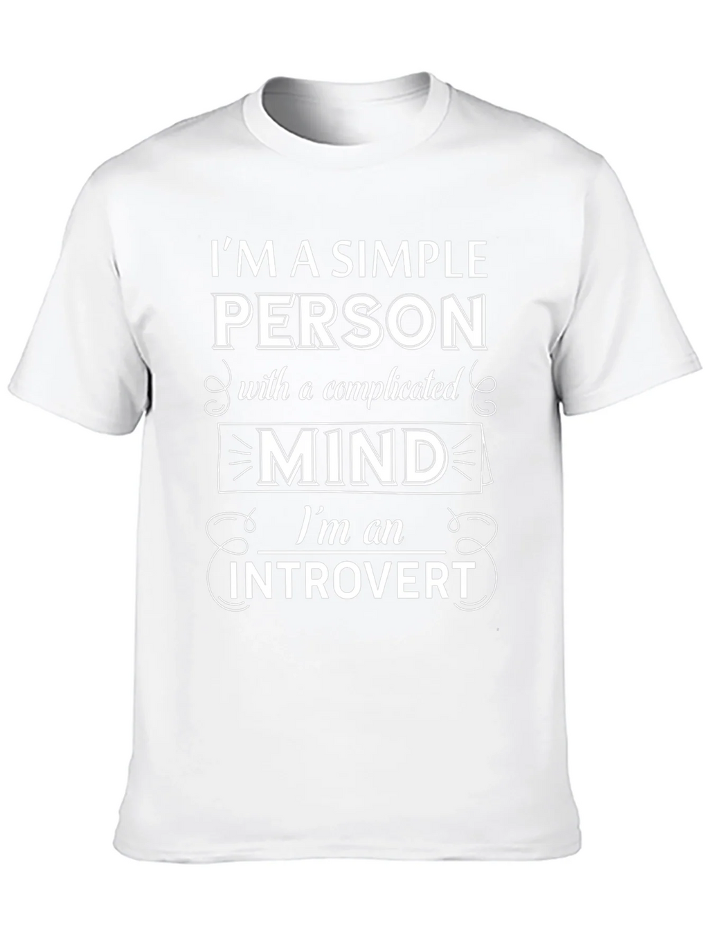 Introvert Mind T-Shirt - Simple Person Complicated product image 7