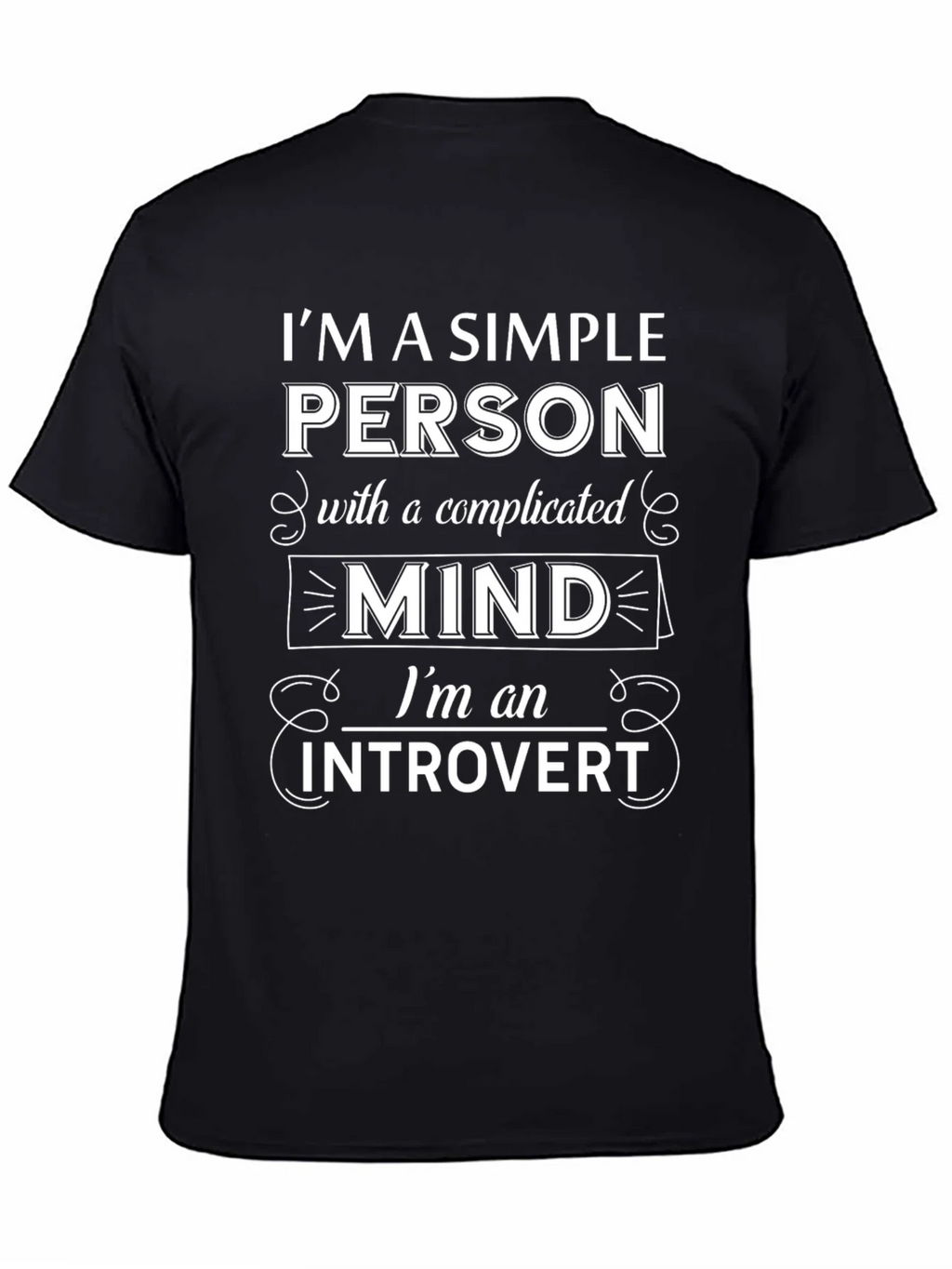 Introvert Mind T-Shirt - Simple Person Complicated product image 4