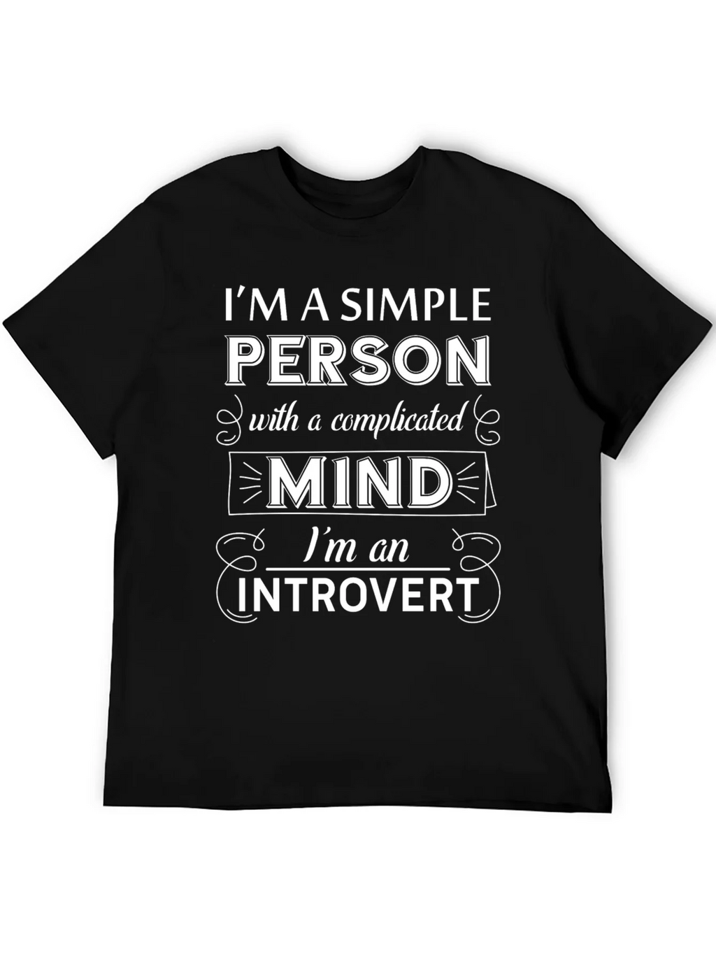 Introvert Mind T-Shirt - Simple Person Complicated product image 5