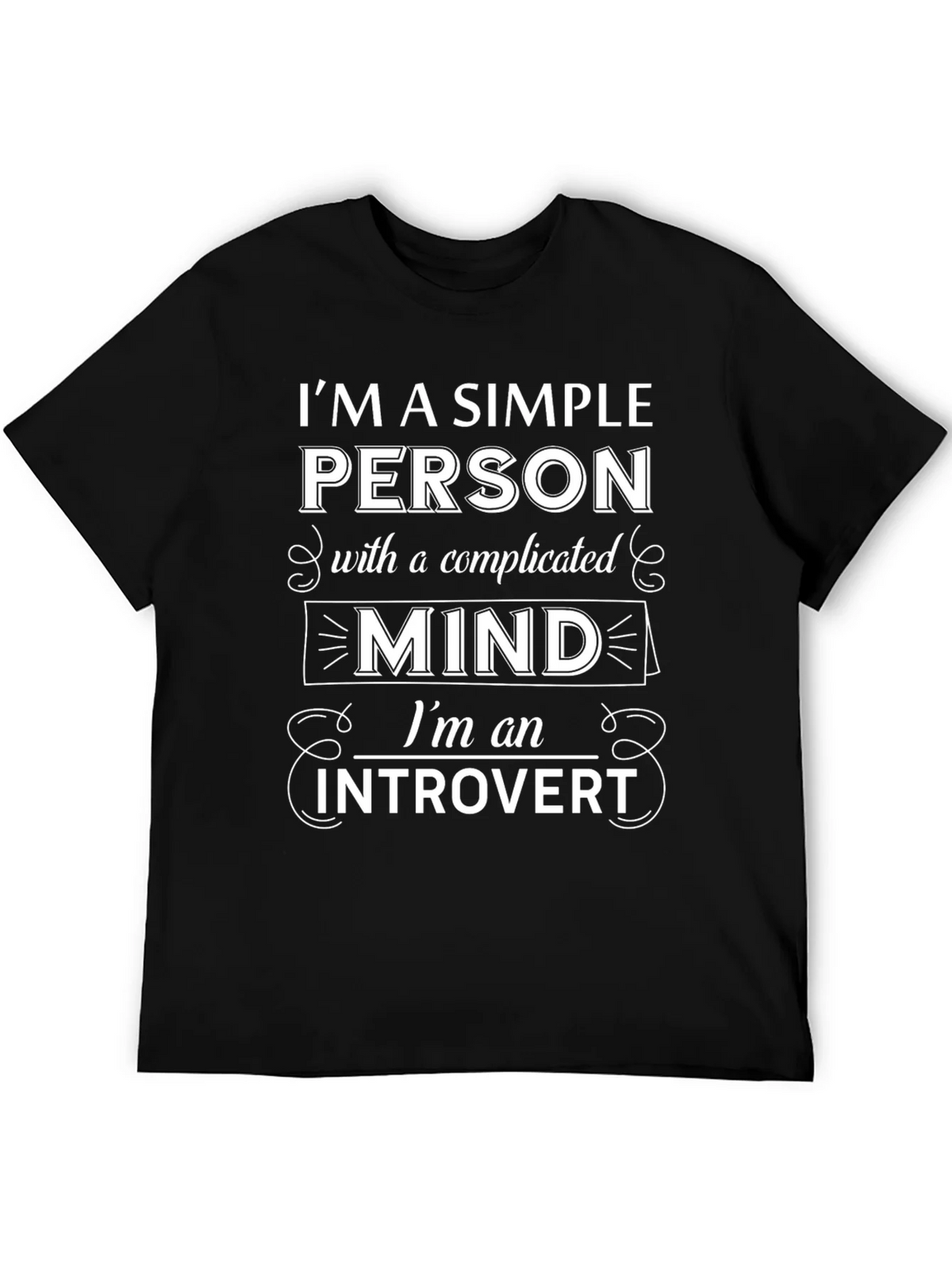 Introvert Mind T-Shirt - Simple Person Complicated product image 5