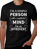 Introvert Mind T-Shirt - Simple Person Complicated product image 1