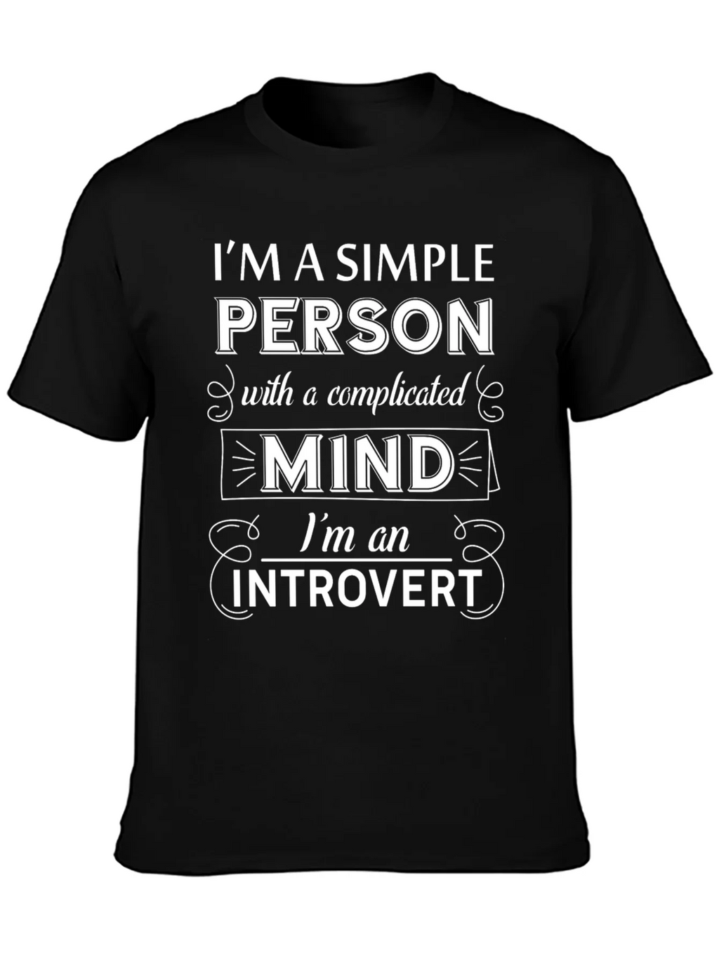 Introvert Mind T-Shirt - Simple Person Complicated product image 3