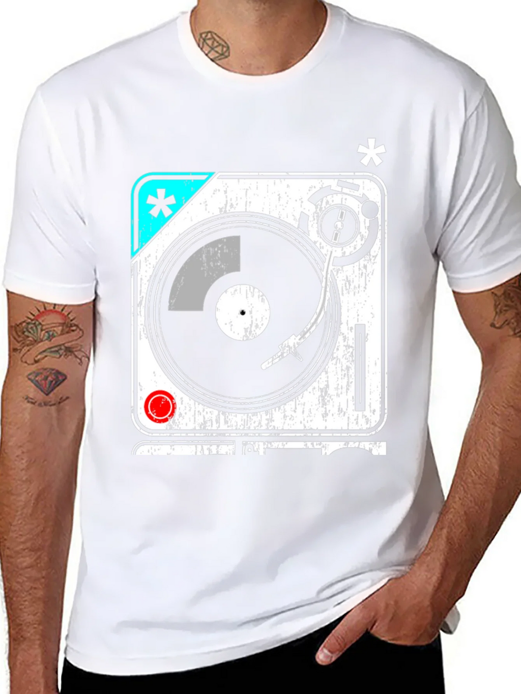 Retro Turntable Graphic T-Shirt - DJ Music Lover Tee product image 6