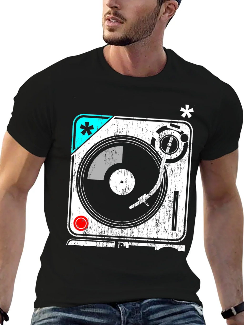 Retro Turntable Graphic T-Shirt - DJ Music Lover Tee product image 5