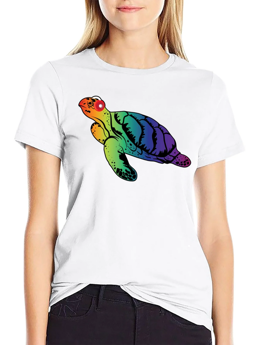 Rainbow Turtle Graphic Tee product image 1