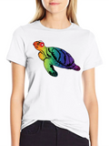 Rainbow Turtle Graphic Tee product image 1