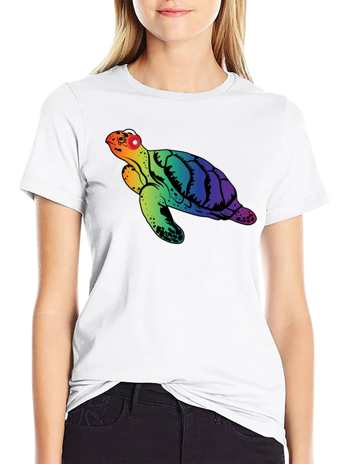Rainbow Turtle Graphic Tee product image 1