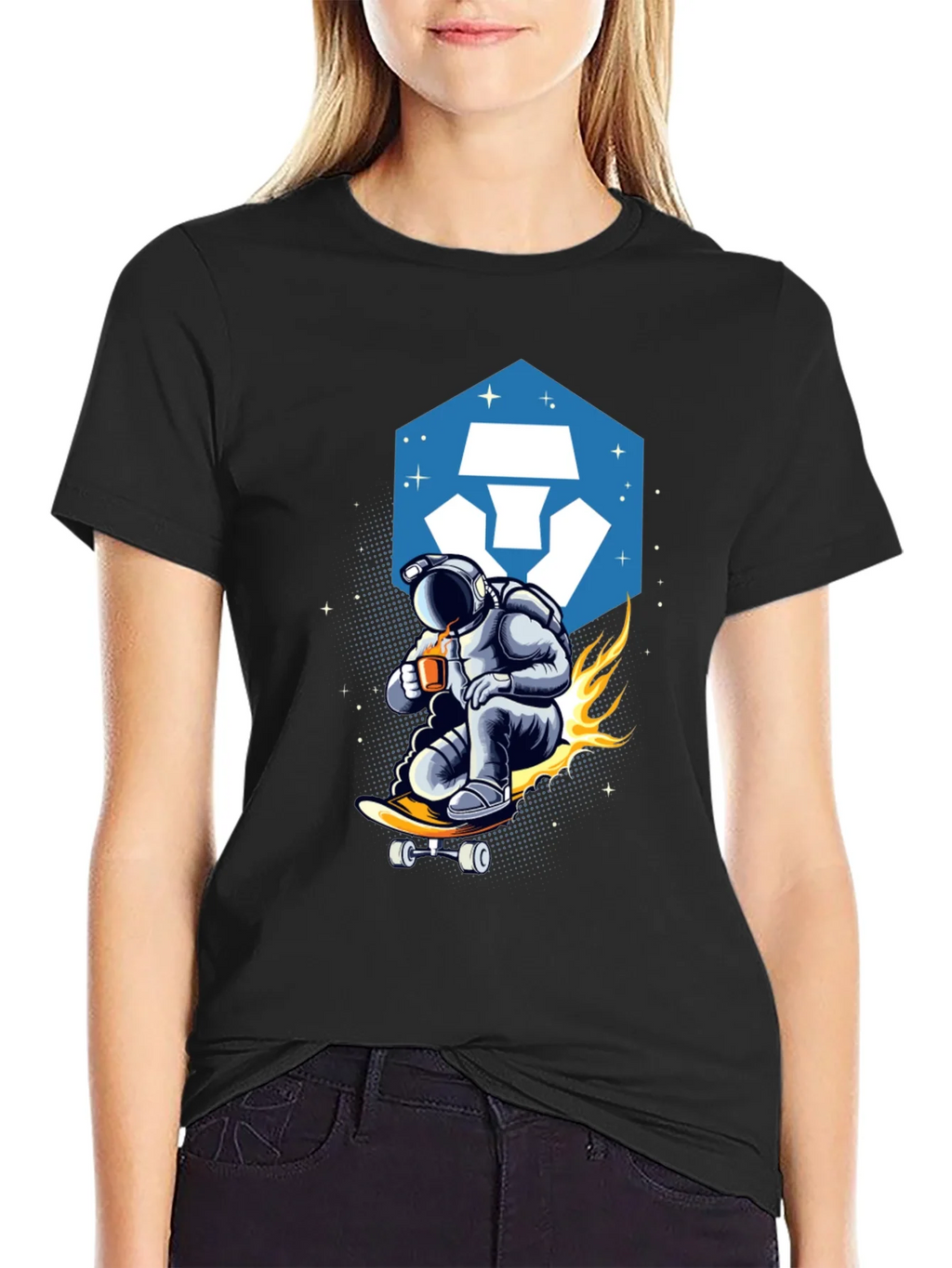 Astronaut Skateboard T-Shirt product image 1