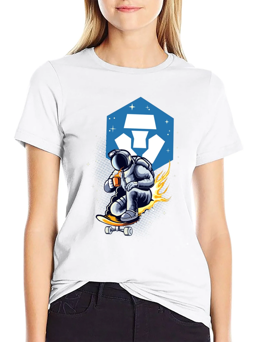 Astronaut Skateboard T-Shirt product image 6