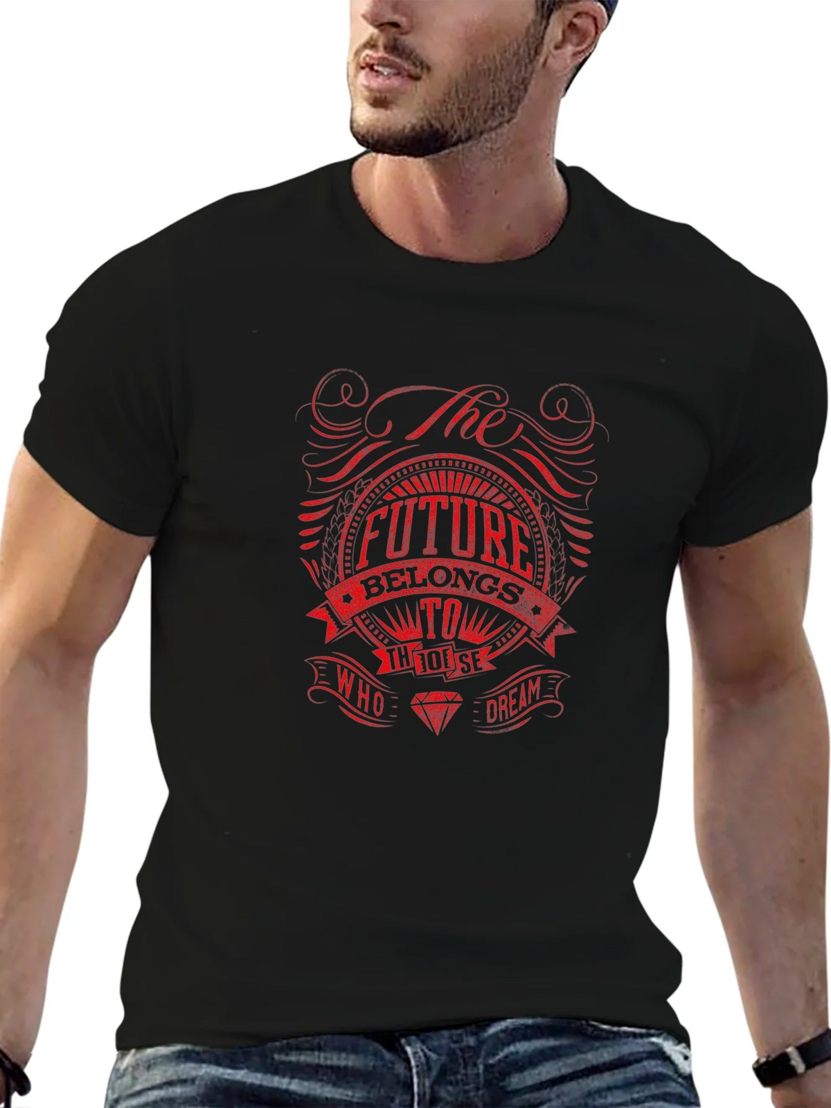 The Future Belongs To Those Who Dream Black T-Shirt product image 6