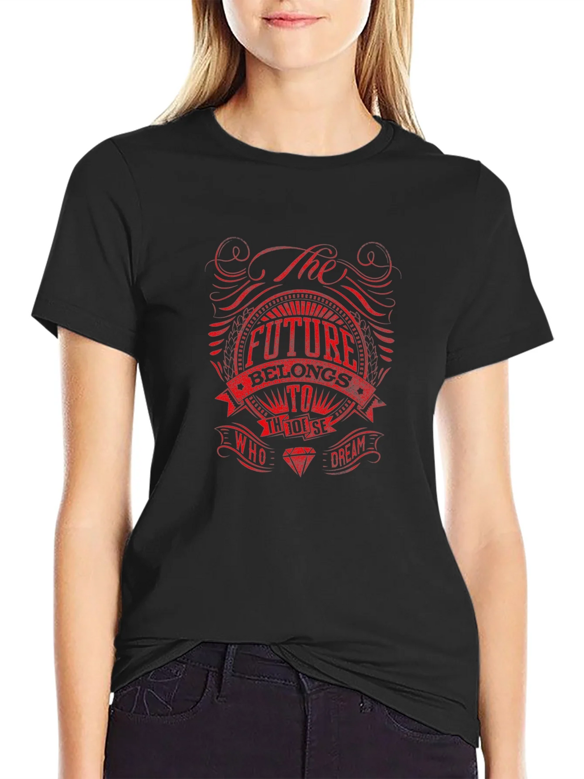 The Future Belongs To Those Who Dream Black T-Shirt product image 2