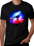 Cosmic Satellite Black T-Shirt product image 1