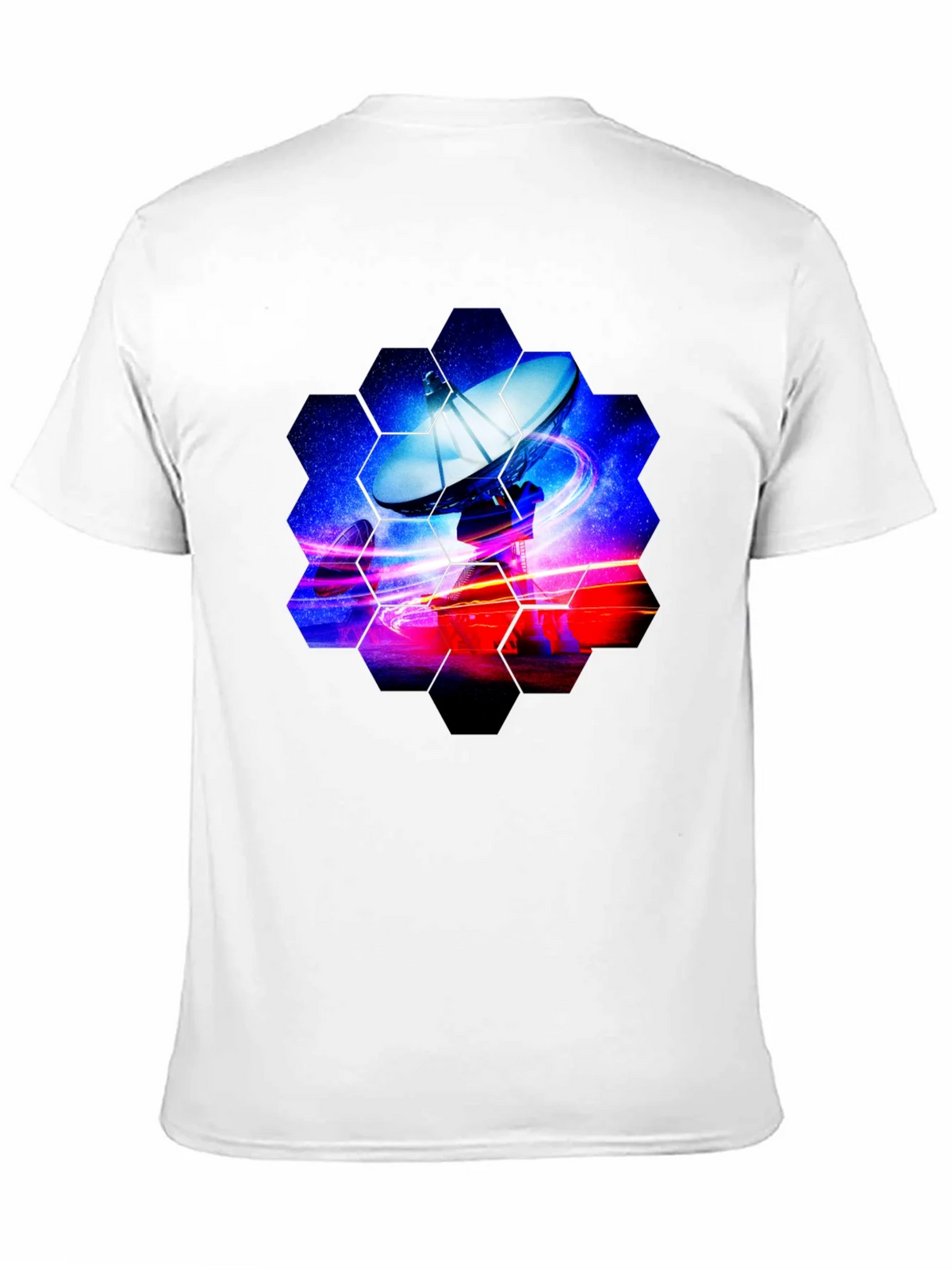 Cosmic Satellite Black T-Shirt product image 10