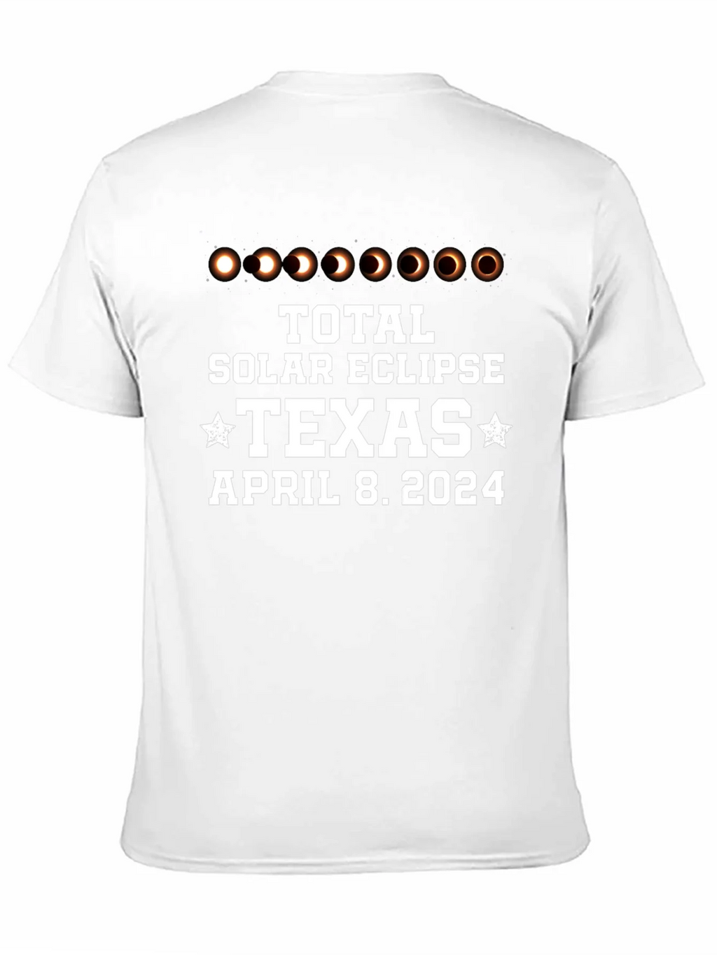 Total Solar Eclipse Texas April 8 2024 Black T-Shirt product image 7