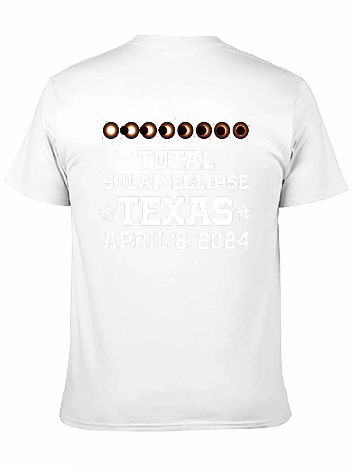 Total Solar Eclipse Texas April 8 2024 Black T-Shirt product image 7