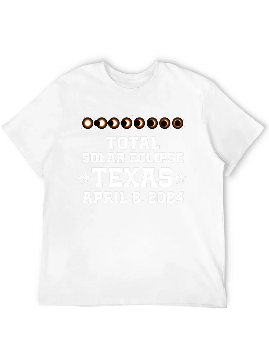 Total Solar Eclipse Texas April 8 2024 Black T-Shirt product image 8