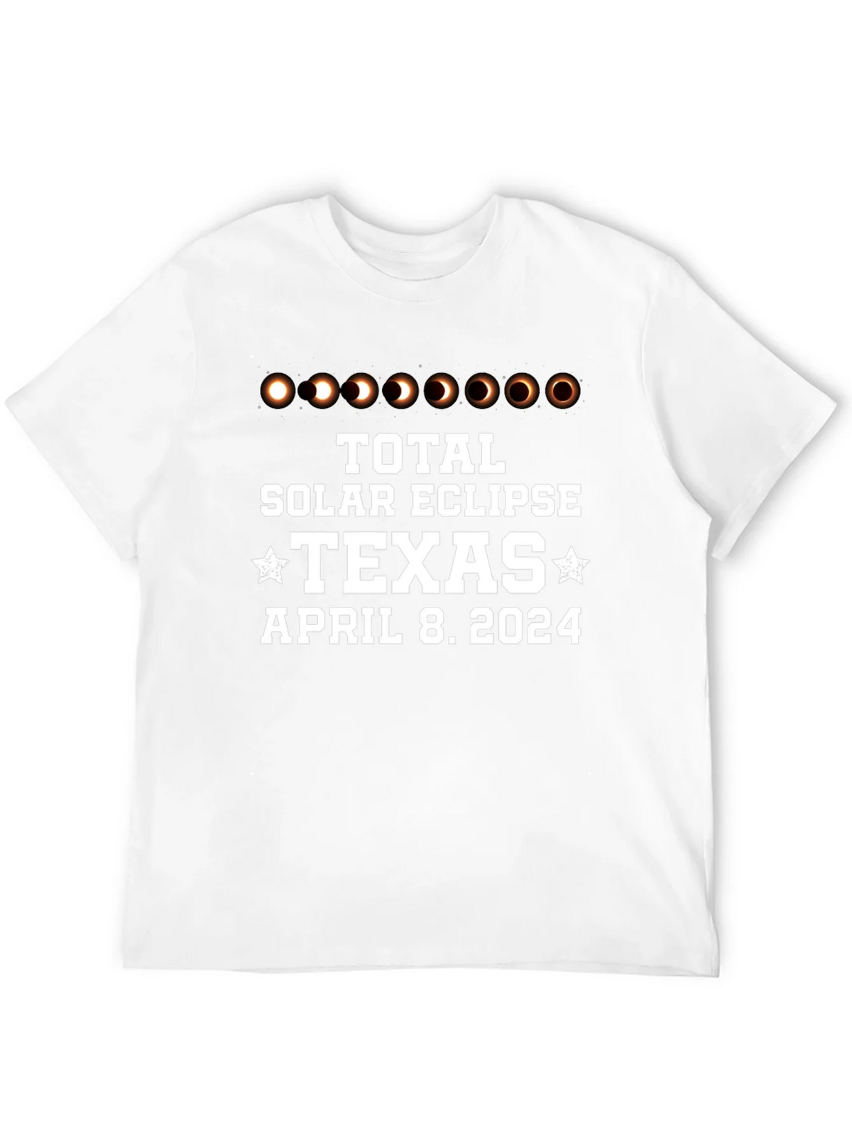 Total Solar Eclipse Texas April 8 2024 Black T-Shirt product image 8