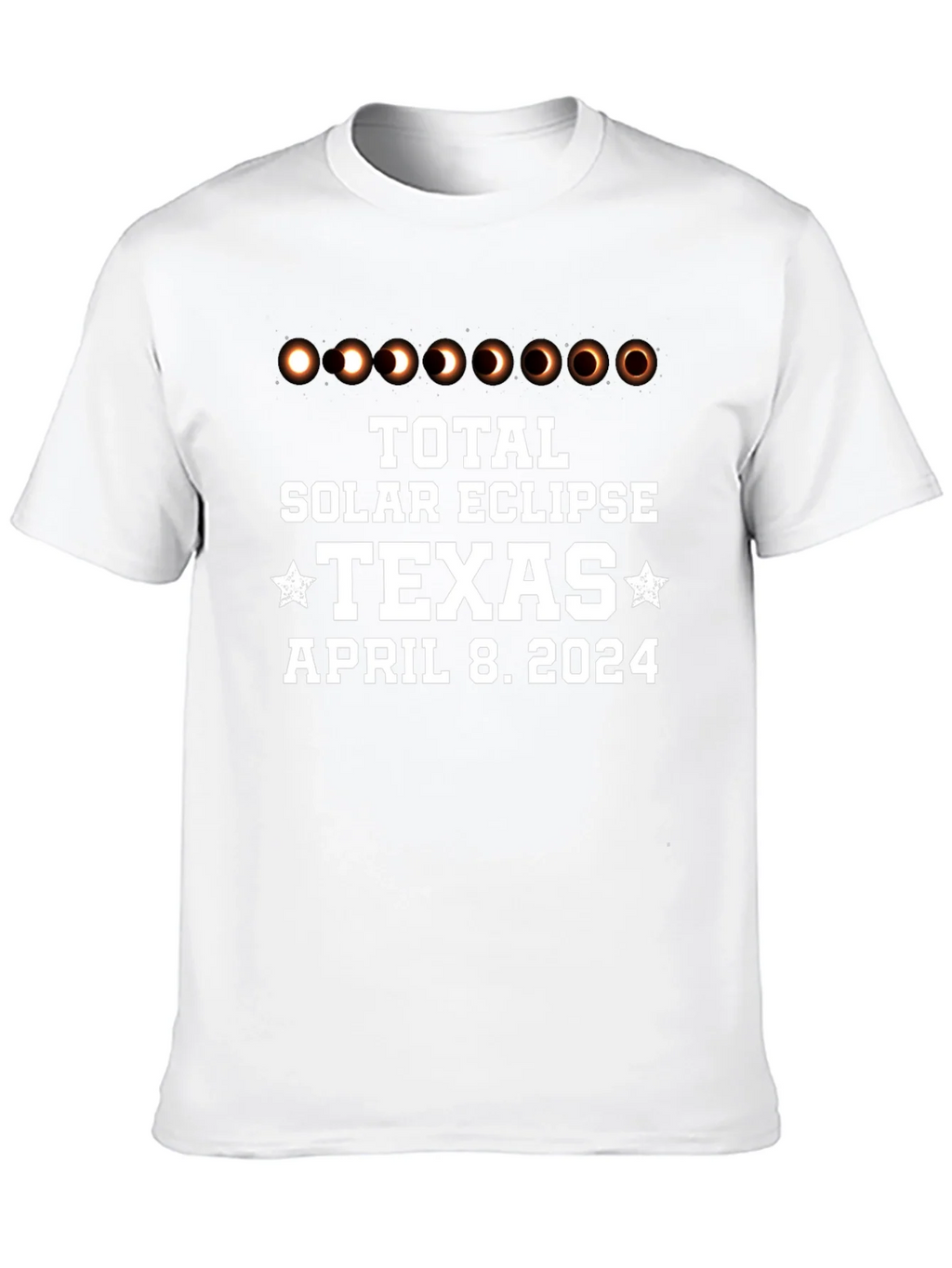 Total Solar Eclipse Texas April 8 2024 Black T-Shirt product image 6