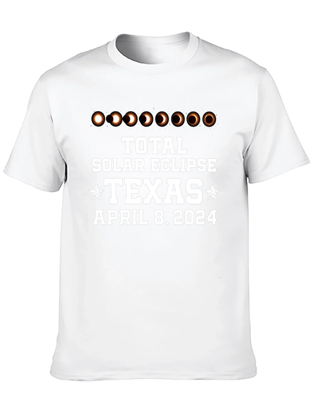 Total Solar Eclipse Texas April 8 2024 Black T-Shirt product image 6