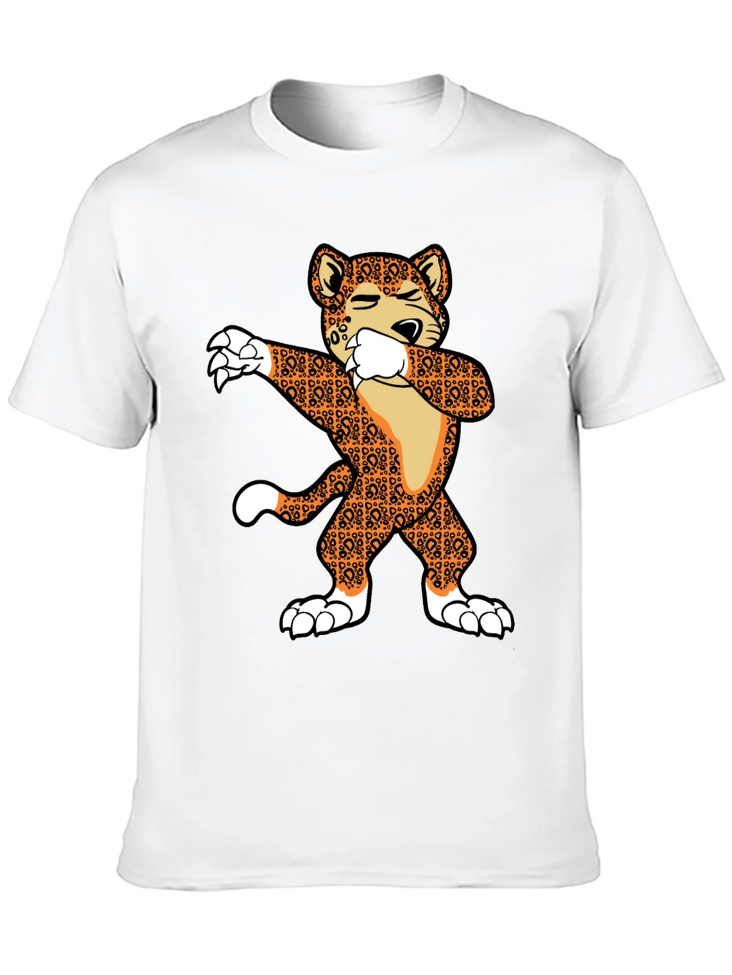 Dabbing Leopard Graphic T-Shirt product image 9