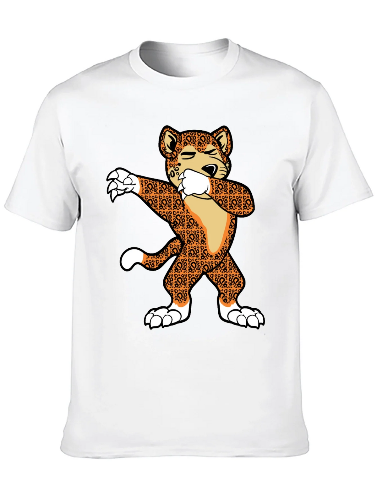 Dabbing Leopard Graphic T-Shirt product image 9