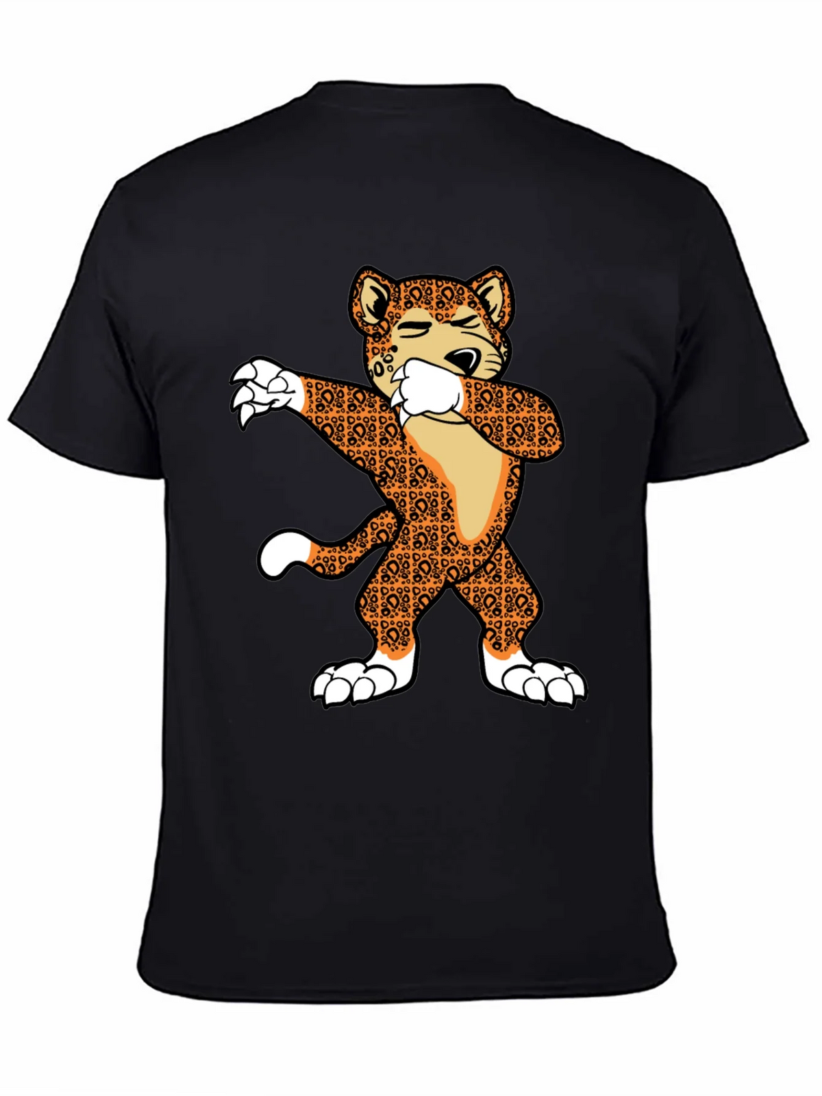 Dabbing Leopard Graphic T-Shirt product image 4