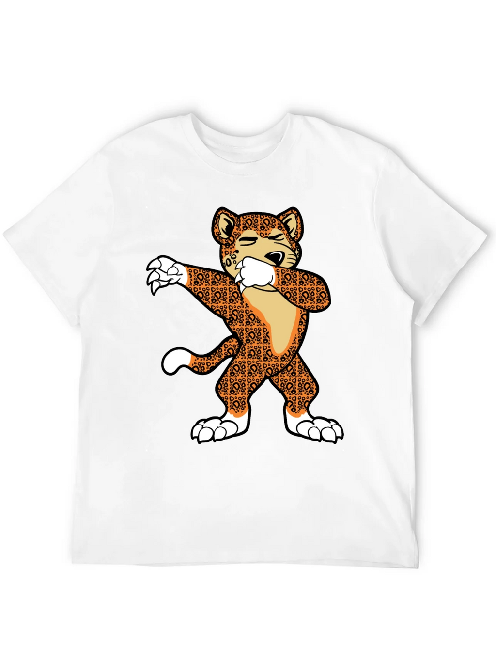 Dabbing Leopard Graphic T-Shirt product image 10