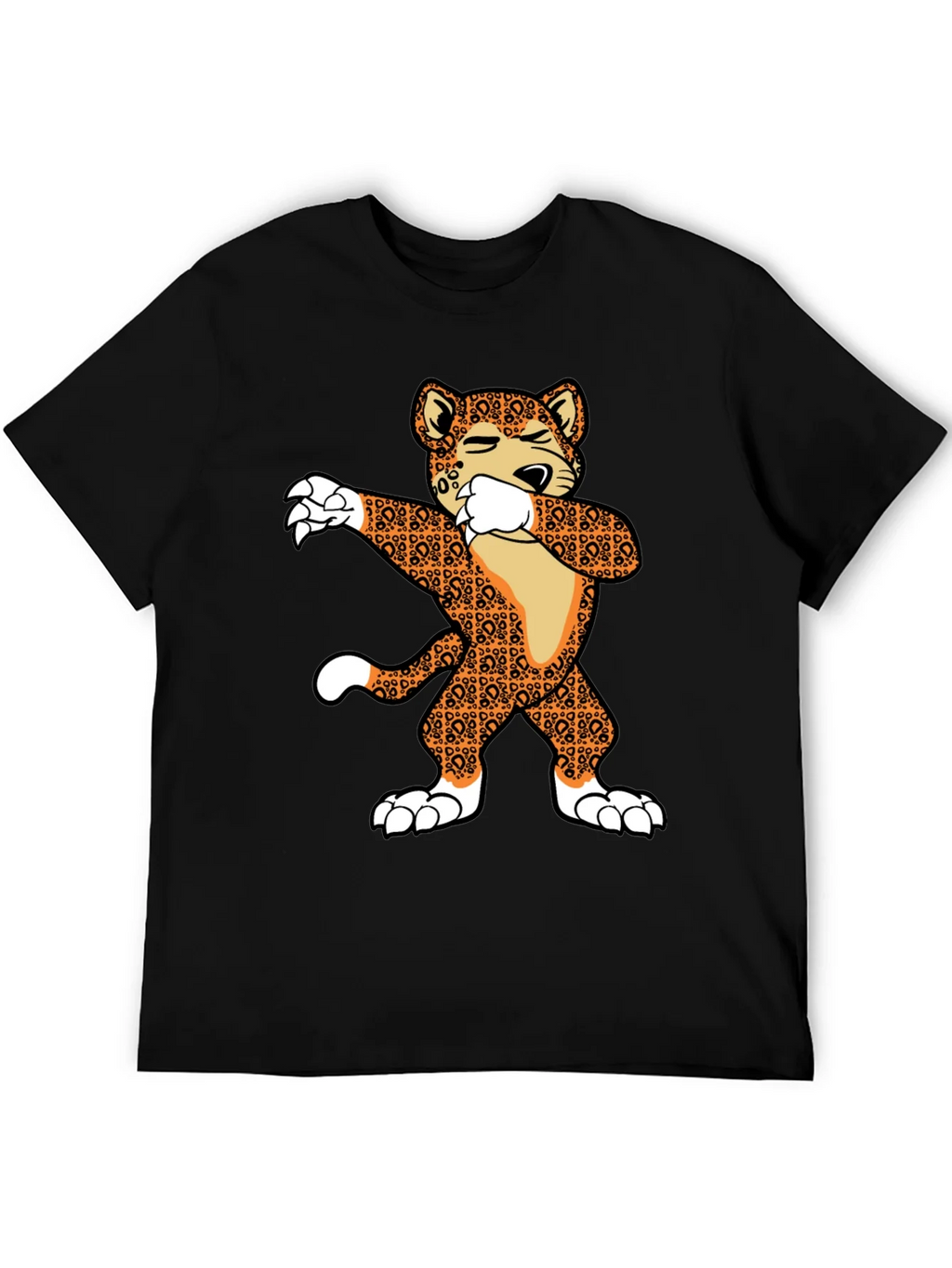 Dabbing Leopard Graphic T-Shirt product image 5