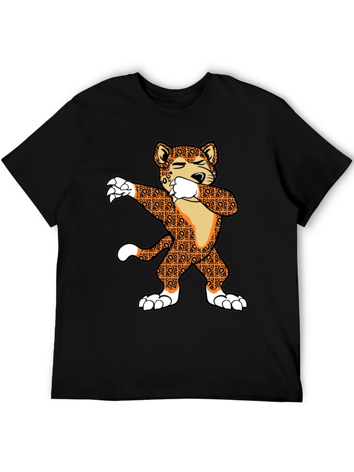 Dabbing Leopard Graphic T-Shirt product image 5
