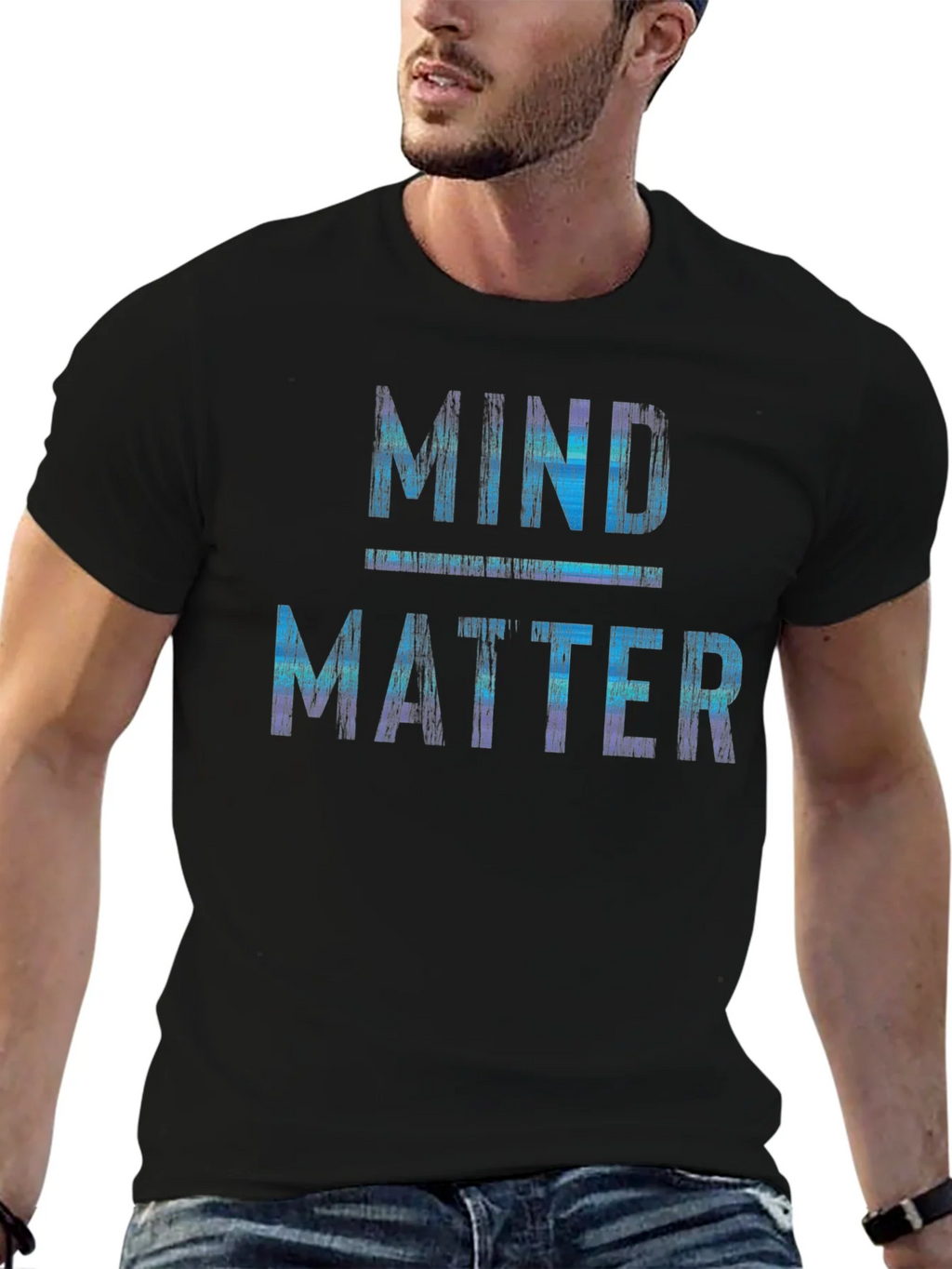Mind Over Matter Graphic Print Crew Neck T-Shirt product image 6